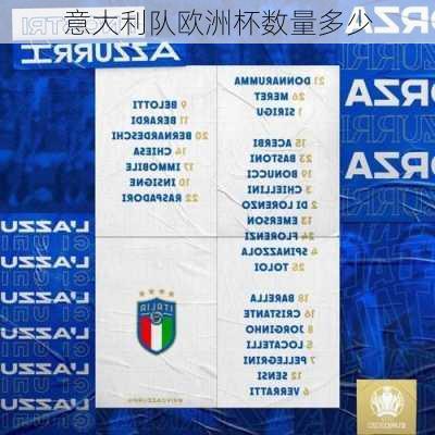 意大利队欧洲杯数量多少